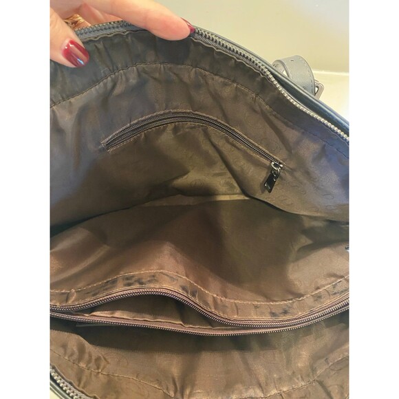 Dark Grey Laptop Work Bag w/ Adj. Straps Beautiful Stitching & Loads of Room - Picture 6 of 12